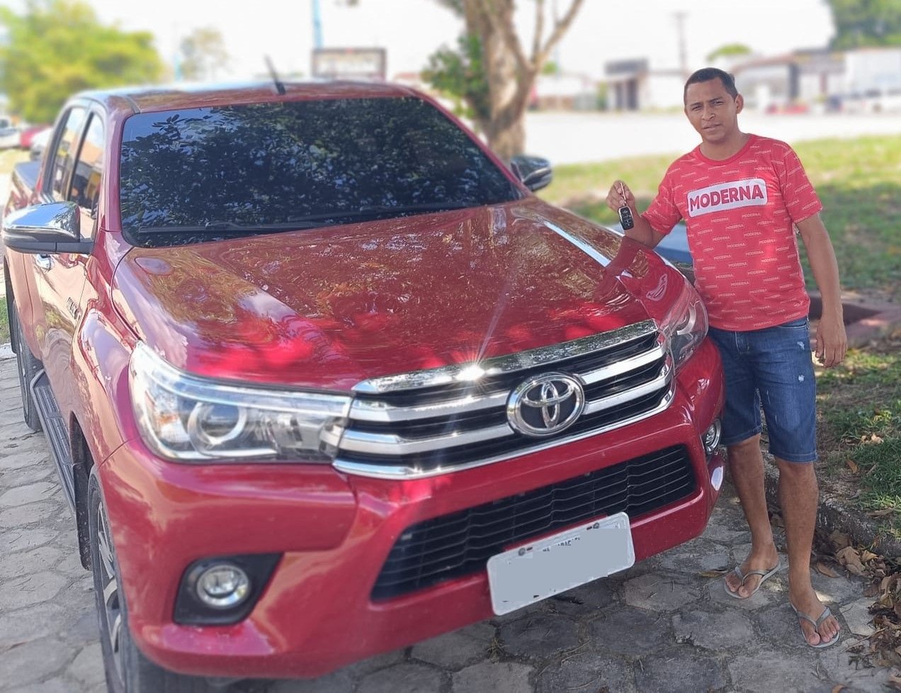 Cliente contemplado pelo Consórcio Toyota Hilux